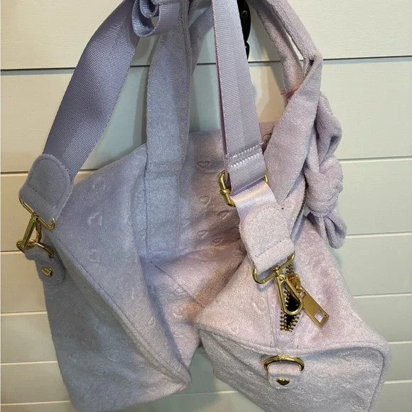 NWT Stoney Clover Lane x Target Collab Purple Love Duffle Bag - Picture 5 of 8